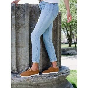 $150 Nisolo Sedona Lightweight Derby Travel Shoes Tan Brown Womens Size 10.5